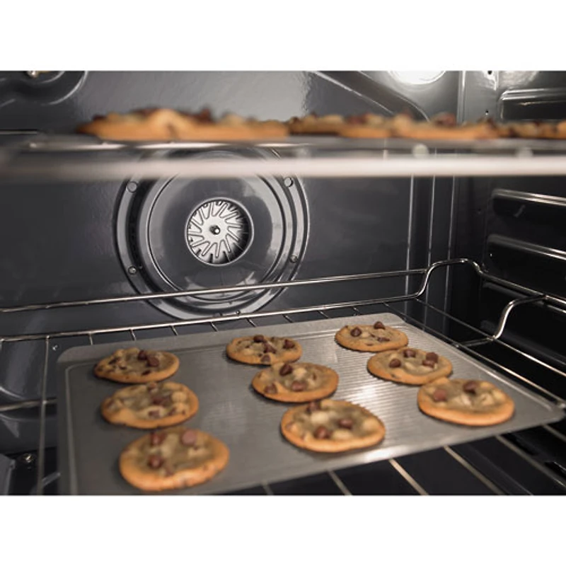 Whirlpool 30" 6.4 Cu. Ft. True Convection Electric Range (YWFE745H0FS) - Black-on-Stainless