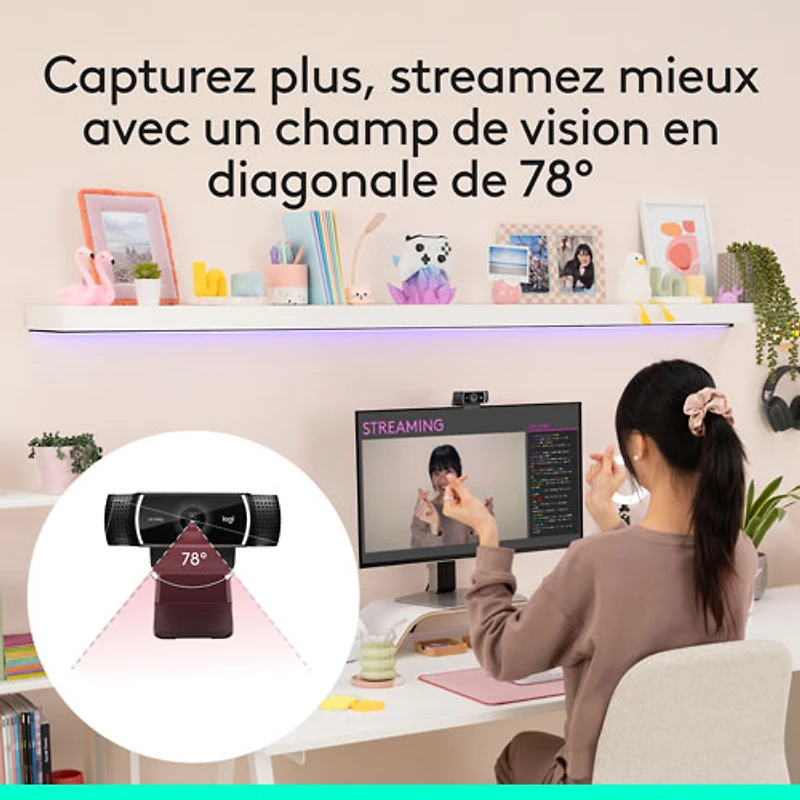 Logitech C922 Pro Stream 1080p HD Streaming & Gaming Webcam