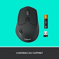 Logitech M720 Triathlon Wireless Optical Mouse - Black