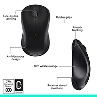 Logitech M310 Wireless Optical Mouse - Black