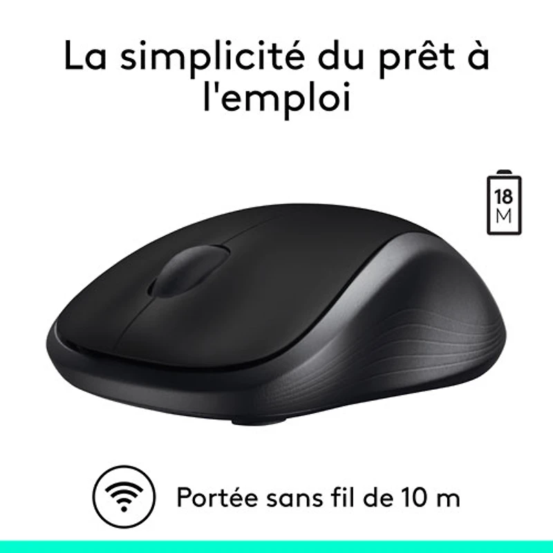 Logitech M310 Wireless Optical Mouse - Black