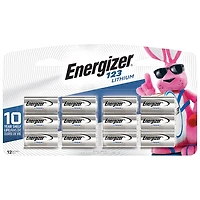 Pile de 3 V au lithium 123 d'Energizer - Paquet de 12