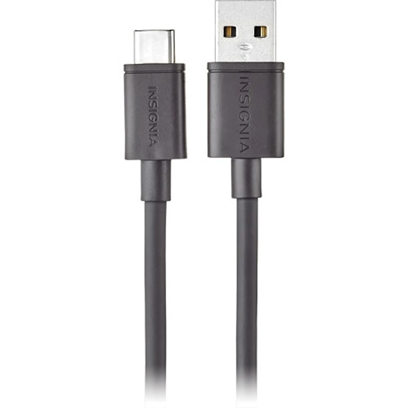 Câble recharge/synchronisation USB-A 2.0 à USB-C de 3 m (10 pi) d'Insignia - Noir - Exclusivité BBY