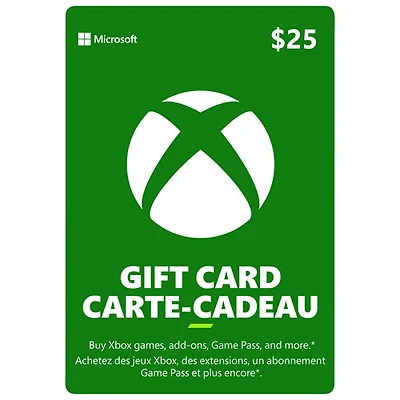 Xbox Live $25 Gift Card - Digital Download