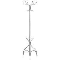 Monarch Metal Coat Rack - Silver