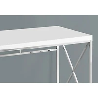 Contemporary Computer Desk - Glossy White