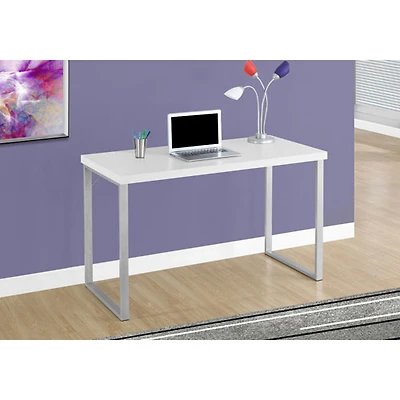 Contemporary Computer Desk - White