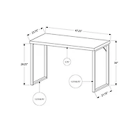 Contemporary Computer Desk - White