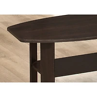 Contemporary 3-Piece Table Set - Cappuccino