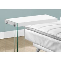 Contemporary Rectangular Accent Table - Glossy White