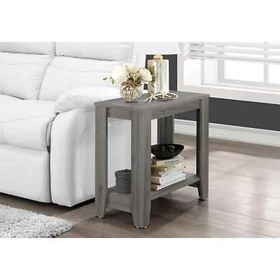 Table d'appoint rectangulaire contemporaine - Gris