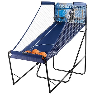 Jeu de basketball style arcade de 81 po à deux filets Hoops de Hathaway (BG2237BL)