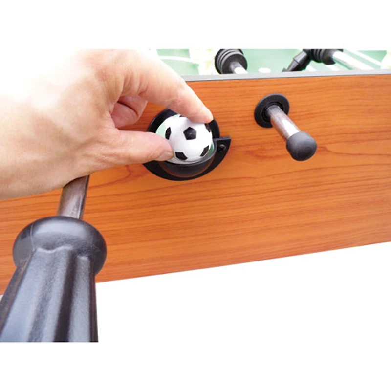 Table de soccer miniature de 54 po de Hathaway - Bois-noir