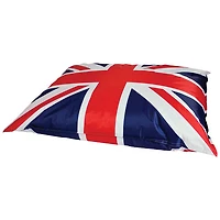 Fauteuil poire contemporain BigBag Union Jack XL de Sitting Point - Rouge - Bleu Marine - Blanc