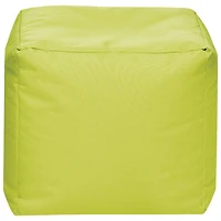 Sitting Point Cube Brava Contemporary Bean Bag Chair - Green