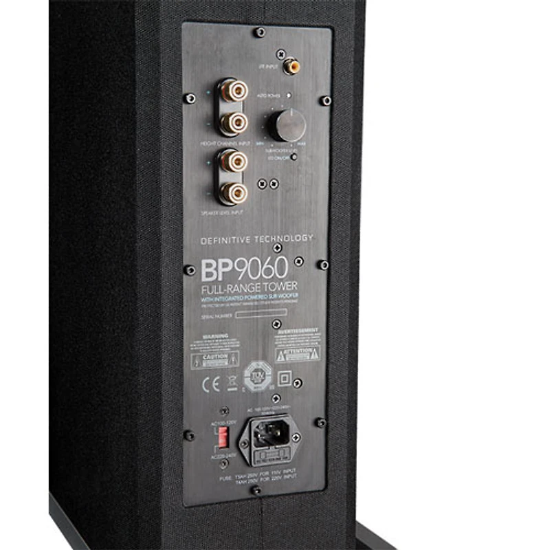 Haut-parleur colonne à 3 voies 300 watts BP-9060 de Definitive Technology - Unité - Noir piano