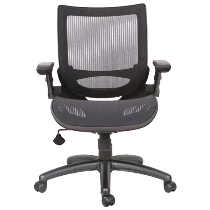 TygerClaw Ergonomic Mid-Back Mesh Task Chair (BBTYFC22317) - Black