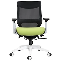 Fauteuil de bureau ergonomique à dossier mi-hauteur en tissu de TygerClaw - Noir