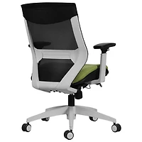 Fauteuil de bureau ergonomique à dossier mi-hauteur en tissu de TygerClaw - Noir