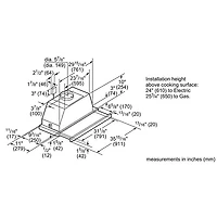 Hotte escamotable intégrée de 36 po série 500 de Bosch (HUI56551UC) - Acier inoxydable