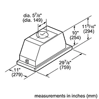 Hotte escamotable intégrée de 30 po série 500 de Bosch (HUI50351UC) - Acier inoxydable