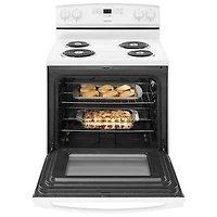 Amana 30" 4.8 Cu. Ft. Freestanding Electric Coil Top Range (YACR4303MFW) - White