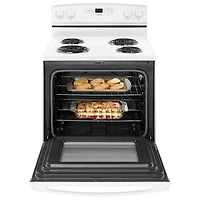 Cuisinière électrique autonome serpentins four autonett. 4,8 pi3 30 po Amana (YACR4503SFW) - Blanc