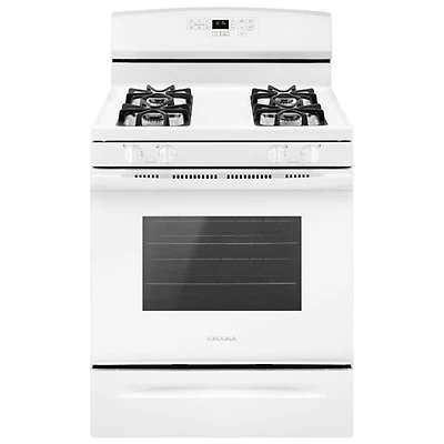 Amana 30" 5.0 Cu. Ft. Self-Clean Freestanding Gas Range (AGR6603SFW) - White