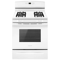 Amana 30" 5.0 Cu. Ft. Self-Clean Freestanding Gas Range (AGR6603SFW) - White