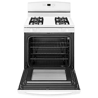 Amana 30" 5.0 Cu. Ft. Self-Clean Freestanding Gas Range (AGR6603SFW) - White