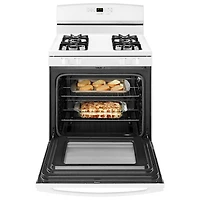 Amana 30" 5.0 Cu. Ft. Self-Clean Freestanding Gas Range (AGR6603SFW) - White