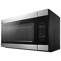 Four à micro-ondes à hotte intégrée d'Amana - 1,6 pi³ - Acier inoxydable noir