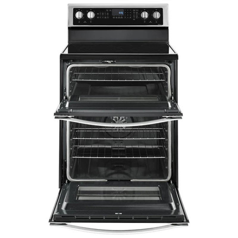 Whirlpool 30" 6.7 Cu. Ft. Double Oven 5-Element Freestanding Electric Range (YWGE745C0FS) - Stainless