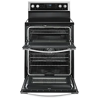 Whirlpool 30" 6.7 Cu. Ft. Double Oven 5-Element Freestanding Electric Range (YWGE745C0FS) - Stainless