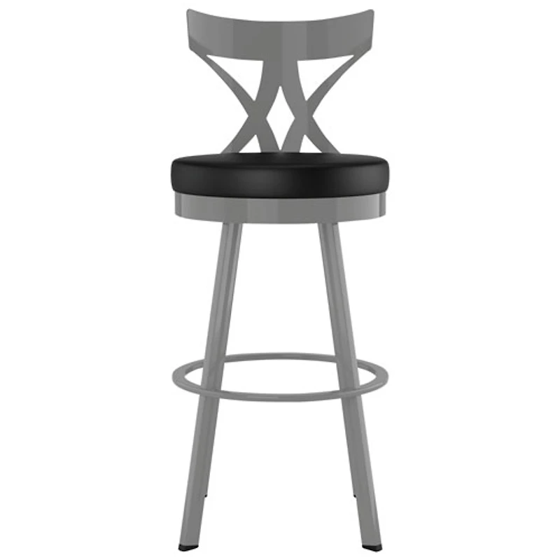 Washington Contemporary Counter Height Barstool - Magnetite/Ink