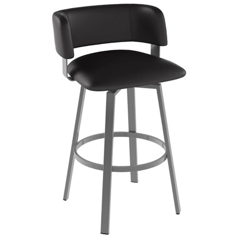 Stinson Contemporary Bar Height Barstool - Magnetite/Ink