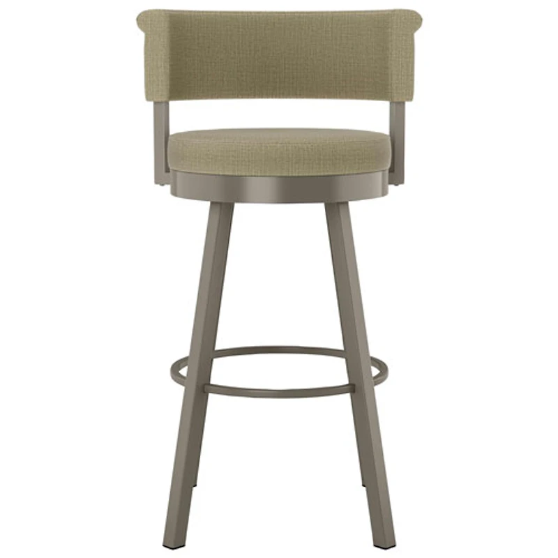 Rosco Contemporary Bar Height Barstool - Titanium/Biscuit