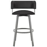 Stinson Contemporary Counter Height Barstool - Magnetite/Ink