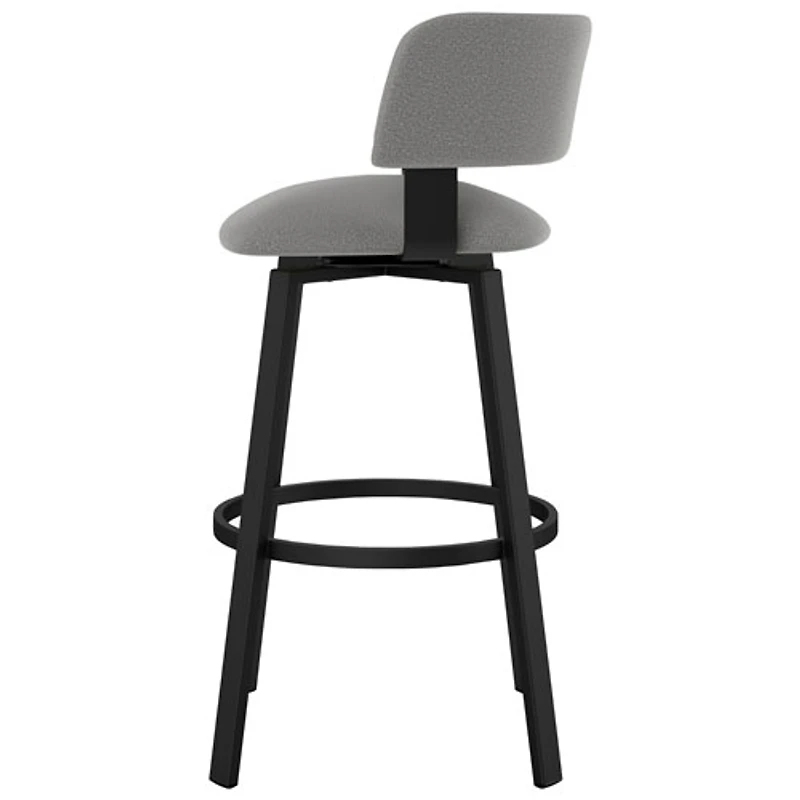 Tabouret de bar contemporain à hauteur de bar Stinson - Corail noir-nuage