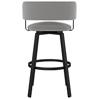 Stinson Contemporary Bar Height Barstool - Black Coral/Cloud