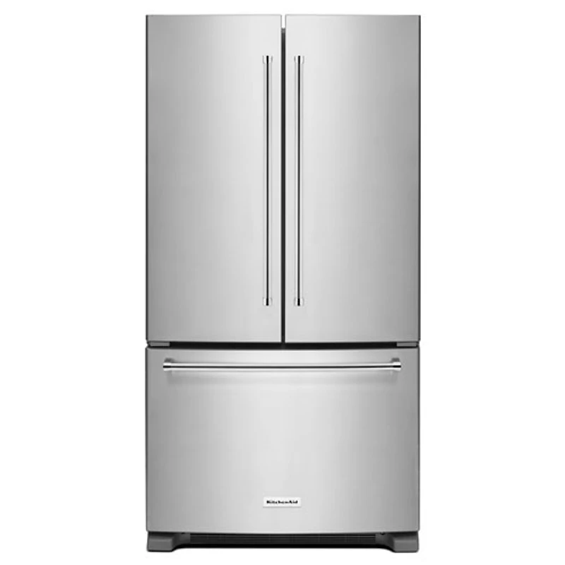 Réfrigérateur à deux portes 36 po de KitchenAid (KRFF305ESS) - Inox - Boîte ouverte - Parfait état