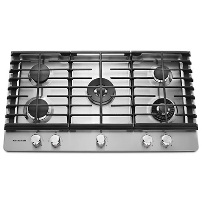 KitchenAid 37" 5-Burner Gas Cooktop (KCGS956ESS) - Stainless Steel - Open Box - Perfect Condition