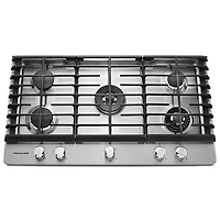 KitchenAid 37" 5-Burner Gas Cooktop (KCGS956ESS) - Stainless Steel - Open Box - Perfect Condition