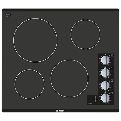 Surface de cuisson électrique lisse 25 po de Bosch (NEM5466UC) - Noir - Boîte ouverte - Parfait état