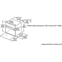 Four micro-ondes encastrable 1,6 pi³ 30 po de Bosch - Acier inoxydable