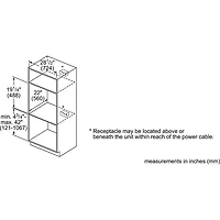 Four micro-ondes encastrable 1,6 pi³ 30 po de Bosch - Acier inoxydable