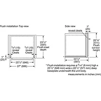 Four combiné encastrable de po et 1,6 pi3 de Bosch