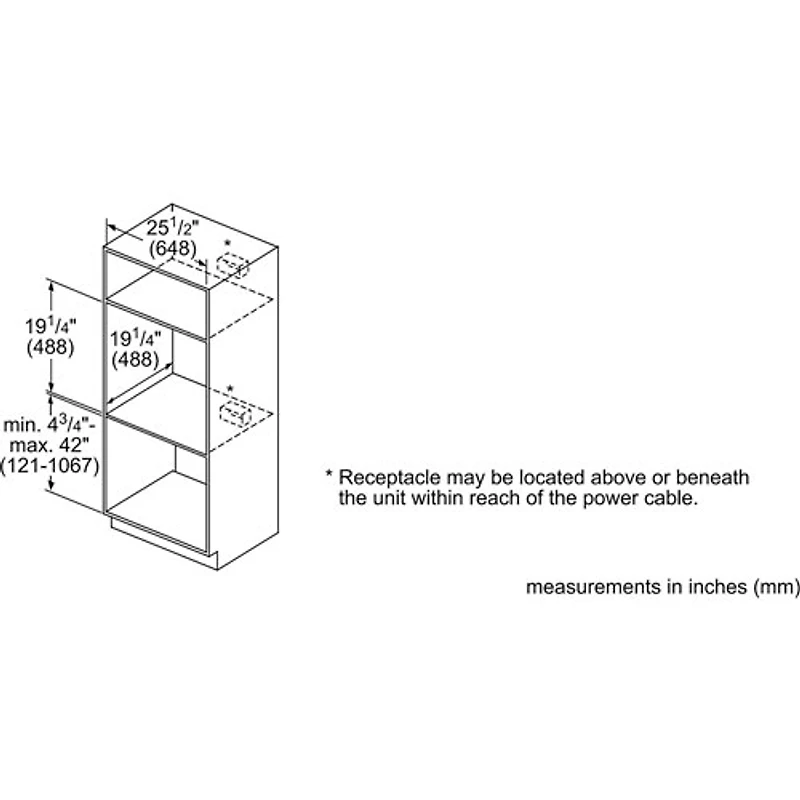 Four à micro-ondes encastrable de po de Bosch