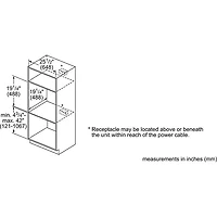 Four à micro-ondes encastrable de po de Bosch