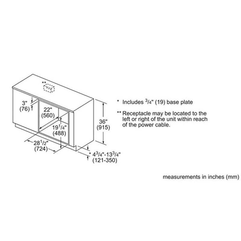 Four combiné encastrable de 30 po et 1,6 pi3 de Bosch - Acier inoxydable